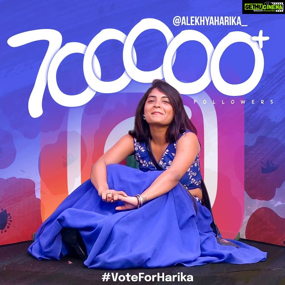 Alekhya Harika Instagram - A big shout out everyone out there. Our bond is even more stronger. It’s 700k Fam!!💪❤❤ - #TeamAlekhyaHarika #queenoftasks #ladybiggboss #GoGirl #girlpower Everyone Please Support & #VoteForHarika🗳 #LetsDoThisFam💪 Go to Disney+Hotstar App 1. Type BiggBoss Telugu 2. Click on Vote 3. Tap on Harika's profile (10 times) #alekhyaharika Give a Missed Call to 888 66 58 208 (Limit 10 Missed Calls per day) #WeAreWithYouHarika #wesupportharika #alekhyaharika #biggbosstelugu4 #wesupportharika #WeLoveHarika #alekhyaharika #biggbosstelugu4