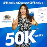 Alekhya Harika Instagram - #HarikaQueenOfTasks 💃 🤙❤ in 22hrs Thankyou Each and everyone💙💙 - #TeamAlekhyaHarika #GoGirl #girlpower #queenoftasks #harikasroadtofinale #WeAreWithYouHarika #wesupportharika #alekhyaharika #biggbosstelugu4