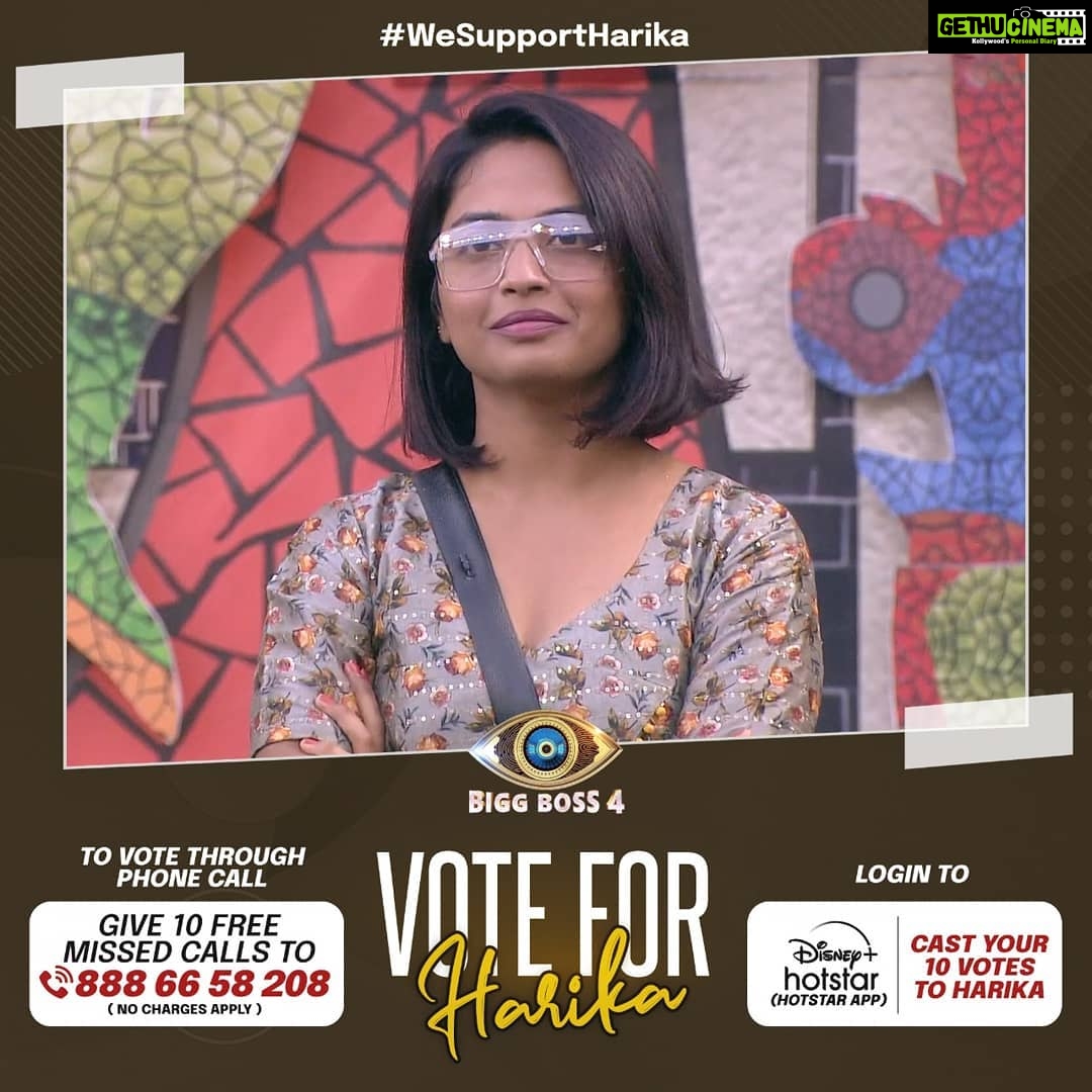 Alekhya Harika Instagram - We need your support❤ #LetsDoThisFam💪 Votings are open 🗳️ Go to Disney+Hotstar App 1. Type BiggBoss Telugu 2. Click on Vote 3. Tap on Harika's profile (10 times) #alekhyaharika Give a Missed Call to 888 66 58 208 (Limit 10 Missed Calls per day) . Outfit by: @navya.marouthu #wesupportharika #TeamAlekhyaHarika #BiggBoss4Telugu #biggbosstelugu4 #biggboss4