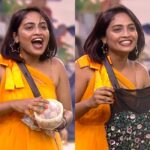 Alekhya Harika Instagram - Thankyou abhi for gifting me this & thank you very much aunty for sending these laddus😄❤@abijeet11 Lasya akka thank you for the Dress 😄💞@lasyamanjunath - #TeamAlekhyaHarika #alekhyaharika #biggbosstelugu4 #WeLoveHarika #wesupportharika