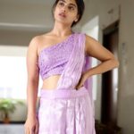 Alekhya Harika Instagram - I guess lavender is my New Black 💜 Happy Sunday 🎉 Designed : @naga.ashish @sowbhagyamatchings 📸 @atchuth_varma