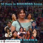 Alekhya Harika Instagram - #Repost @alekhyaharika_fans • • • • • • HARIKA completed 50 days journey in BIGGBOSS house ❤️ It's because of your support 😍 Keep supporting harika like this, in upcoming weeks . . . @alekhyaharika_ @dhethadiofficial @misnaming_love0 @vamshi_karthik @durgasai17v