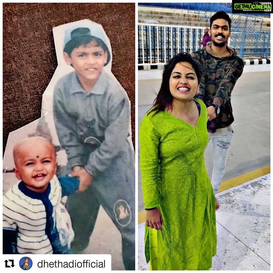 Alekhya Harika Instagram - Bro@Daddy👫💞 @vamshi_karthik #Repost @dhethadiofficial (@get_repost) ・・・ Because I have a brother, I’ll always have a best friend ❤️. #teamalekhyaharika @alekhyaharika_ #bigbosstelugu #wesupportharika #dhethadi