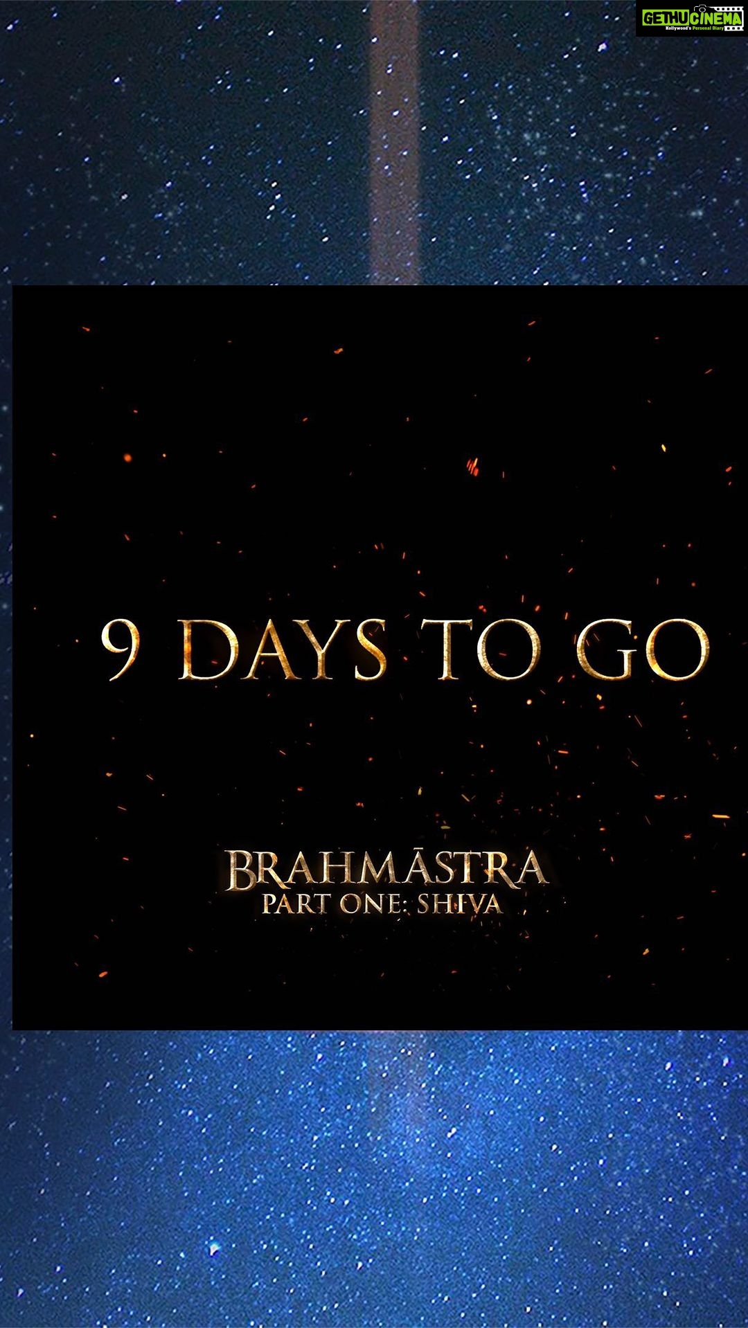 Alia Bhatt Instagram - 9 DAYS TO GO! BrahmÄstra releasing 09.09.2022š„