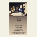 Allu Arjun Instagram - Special Celebrations 🖤 #ALLUFAMILY