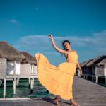 Amala Paul Instagram - Golden hour glow. Make a wish. ✨ #beachbum #beachesbecray #maldives #holiday #beachholidays #beach #travel #summer #sea #nature #photography #sunset #love #beachlife #ocean #sun #photooftheday #instagood #beautiful #vacation #travelphotography #beachvibes #travelgram #waves #photo #sand #fashion #naturephotography #surf #amalapaul