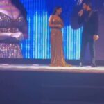 Ameesha Patel Instagram - Posted @withregram • @voompla Ameeshsa Patel channels a glammm look in Rocky S… she was seen last evening at an event in Bahrain where she shared the stage with Pakistani star Imran Abbas!