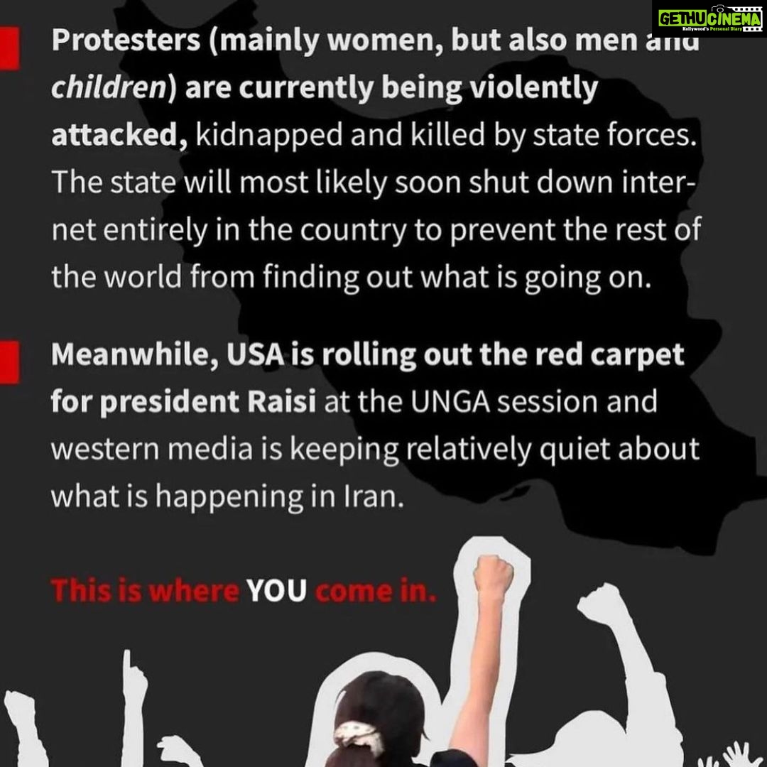 Amy Jackson Instagram - We see you, we hear you and we are with you #MahsaAmini