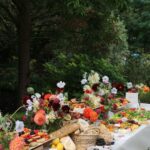 Amy Jackson Instagram - A birthday party for my real life little Superhero, I love you Dre 💚 @grapeandfig I just adore you! Thankyou for helping me create the garden party of dreams 🍇🥑🫒🫐(and vegan 🧀!!)