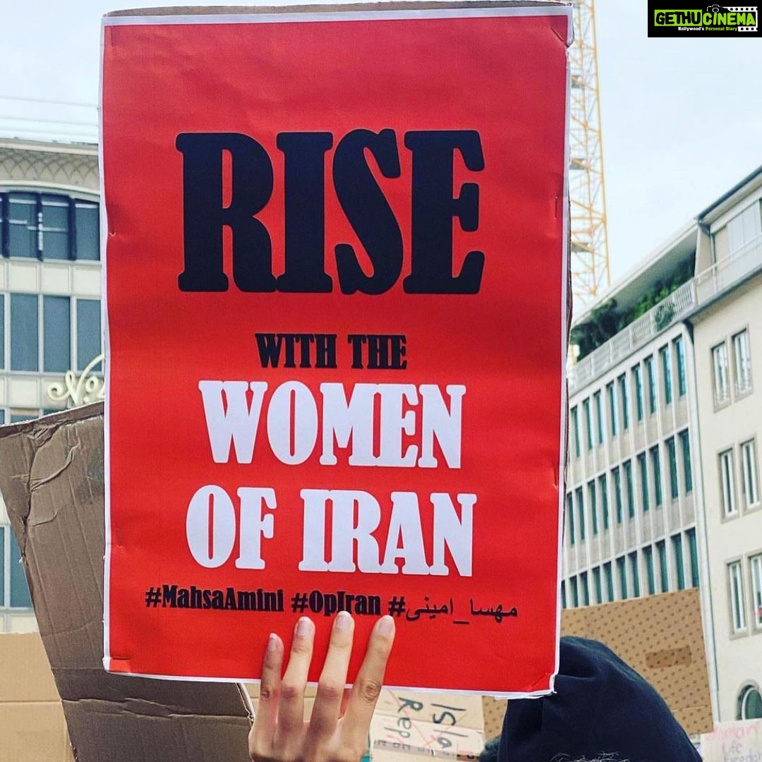 Amy Jackson Instagram - We see you, we hear you and we are with you #MahsaAmini