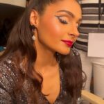 Andrea Jeremiah Instagram - 🍬🍭EUPHORIA INSPIRED LOOK 🍡🍭 Found these little clips of the stunning @therealandreajeremiah who was totally werking & FEEELING the bejewelled embellished Graphic liner look for her concert! It’s so cute, she kept batting her eyelids to show off the @euphoria inspired look for the @itsyuvan concert look 2! I can’t tell you just HOW along I have waited to have someone let me do something fun like this , I wished it so hard that I finally GOT IT🙏🙌🙌🌈🥰 Hair by : @sharmilahairstylist
