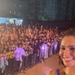 Andrea Jeremiah Instagram - Bunch of sweaty happy faces at #spectra ☺️☺️☺️ #selfie #postshowglow #gigdaysarethebestdays #thejeremiahproject