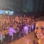 Andrea Jeremiah Instagram – Bunch of sweaty happy faces at #spectra ☺️☺️☺️ 

#selfie #postshowglow #gigdaysarethebestdays #thejeremiahproject