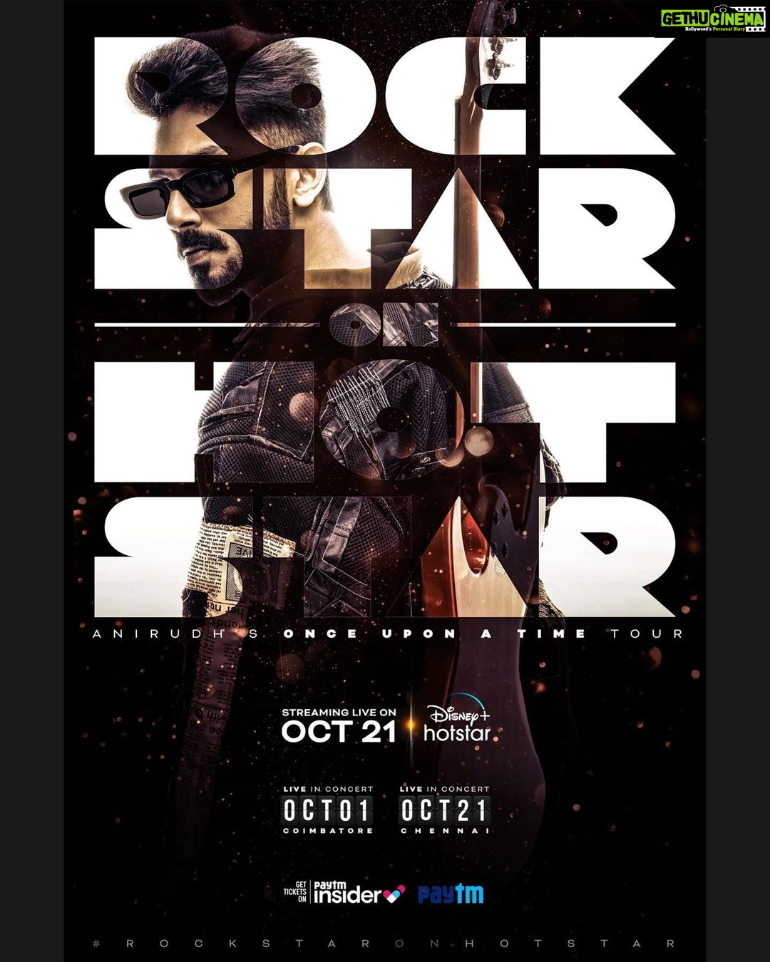 Anirudh Ravichander Instagram - After a decade of your love, we are coming home π₯π₯π₯ Letβs go craaaaazy like never before Chennai and Coimbatore πΊππΊπ Chennai - Oct 21 https://bit.ly/RockstarOnHotstar @disneyplushotstartamil @vijaytelevision @disneyplushotstar @pradeepmilroy #OnceUponATime tour #RockstarOnHotstar