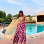 Ankitta Sharma Instagram - क़ातिल हर तेरा बहाना हुआ.. 💜 Outfit by @yeh_lehenga_nahi_mehenga MUA: @sonugupta9588 Jewellery by @aquamarine_jewellery Styled by @shrushti_216
