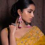 Anupama Parameswaran Instagram - The sunshine ☀️ Wearing @mrunalinirao Jewellery @thetrinkaholic Styled by @rashmitathapa Team @aishwarya128 Shot by @krishnatejah