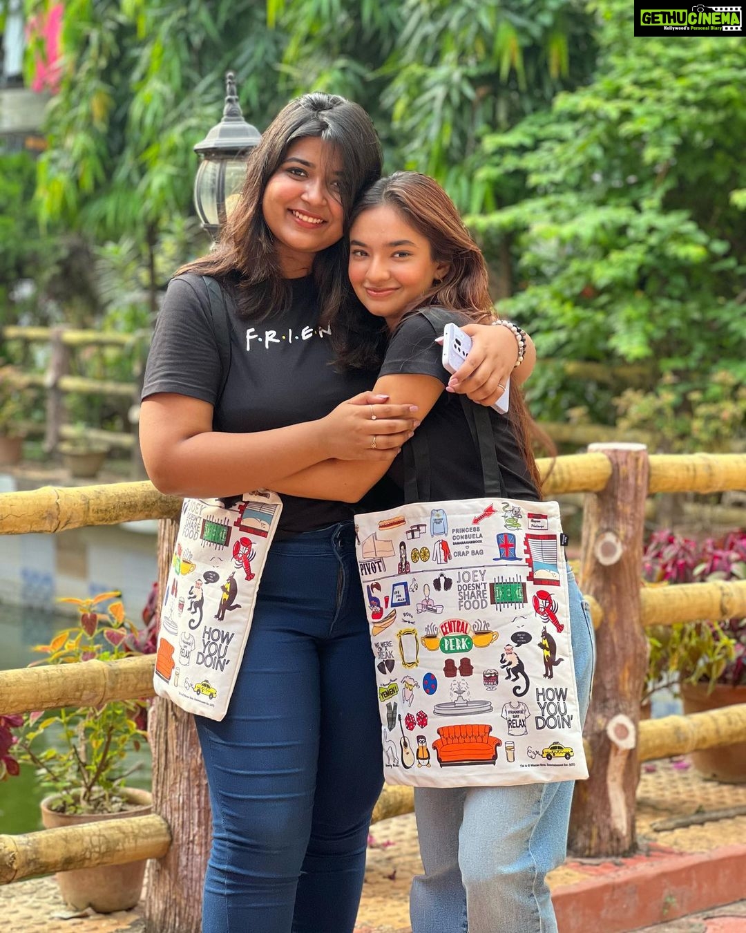 Anushka Sen Instagram - the Joey to my Chandler 🤍👯♀️🫶 Kolkata