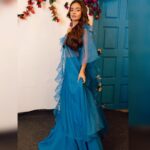 Anushka Sen Instagram - Diwali vibes 🧿💜 . Styled by @stylingbyvictor Outfit by @kaaishabyshalini