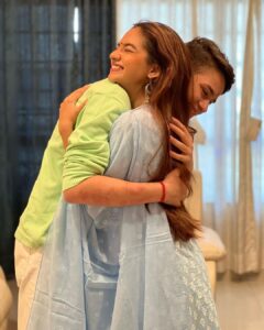 Anushka Sen Instagram - Happy Bhai Dooj to my lil brother 🥰 you are such a wonderful, honest ,sweet human being 🤍 I pray that you stay happy and healthy, may all your dreams come true 
- your sis ♾️ 
AS