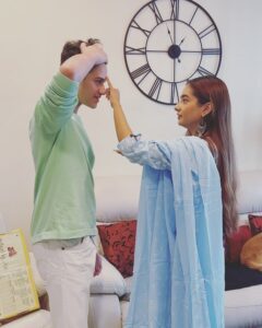 Anushka Sen Instagram - Happy Bhai Dooj to my lil brother 🥰 you are such a wonderful, honest ,sweet human being 🤍 I pray that you stay happy and healthy, may all your dreams come true 
- your sis ♾️ 
AS