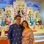 Anushka Sen Instagram – শরৎকালের রোদের ঝিলিক, শিউলি ফুলের গন্ধ। মা এসেছে ঘরে তাই, মনে এতো আনন্দ। হ্যাপি দুর্গা পূজা 🤍