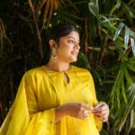 Aparna Balamurali Instagram - 💛 Promotions for Sundari Gardens ✨ #3 📷 : @merin_georg Styling : @keepitstylish_by_ammu @styledbyammu Outfit : @zuleiha_by_shehazeen Make up : @rizwan_themakeupboy Jewellery : @pureallure.in