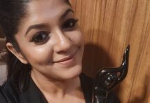 Aparna Balamurali Instagram - Embodying the black lady herself for the night @filmfare Styled by: @theitembomb Wearing: @zara MUAH: @themixandbrows_by_fathimajmal Sheraton Grand Bangalore Hotel at Brigade Gateway