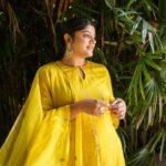 Aparna Balamurali Instagram - 💛 Promotions for Sundari Gardens ✨ #3 📷 : @merin_georg Styling : @keepitstylish_by_ammu @styledbyammu Outfit : @zuleiha_by_shehazeen Make up : @rizwan_themakeupboy Jewellery : @pureallure.in