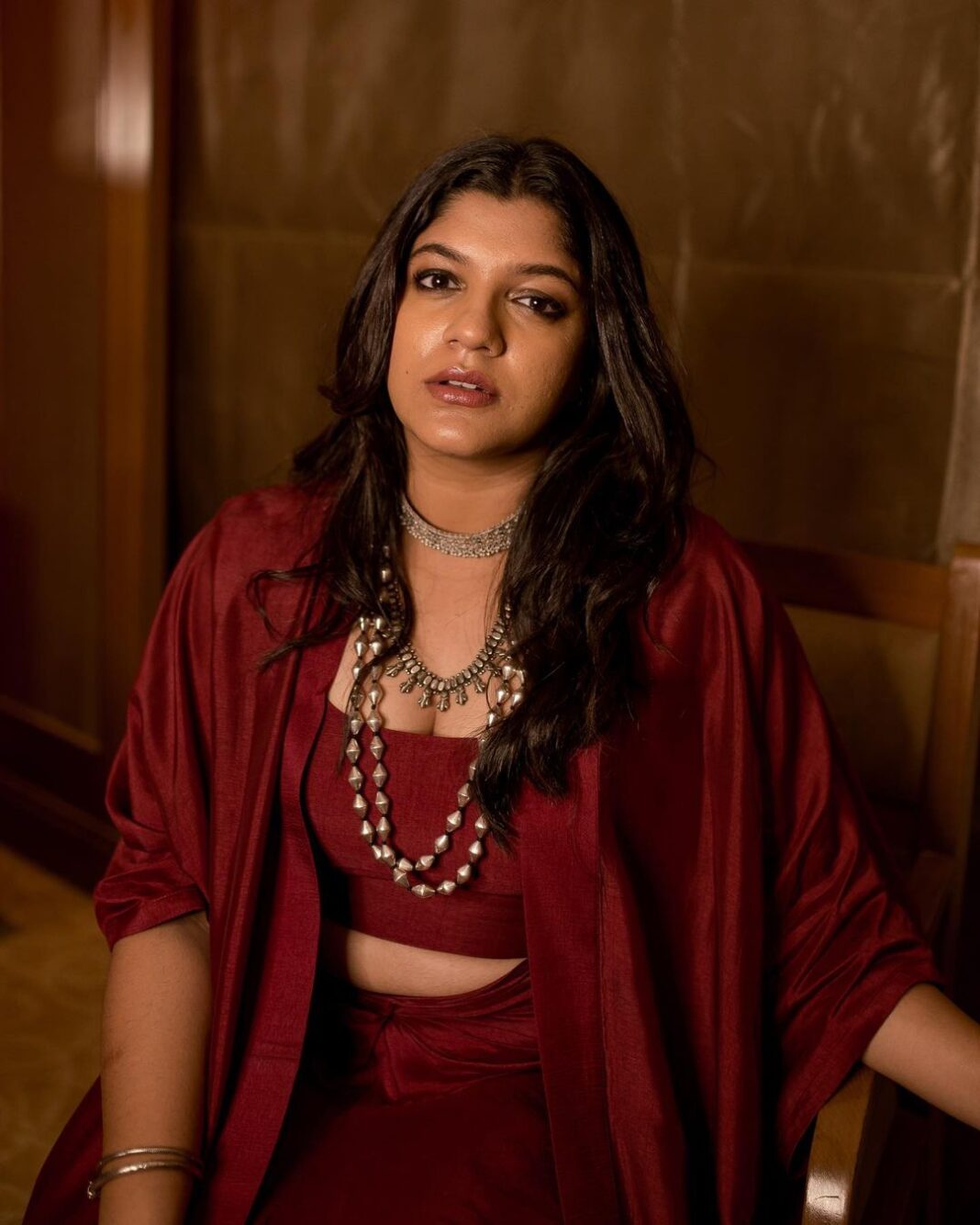 Aparna Balamurali Instagram - 🥀 Wearing: @saltstudio Styled by: @nikhitaniranjan Accessories: @amrapalijewels Clicked by: @madras_ponnu MUAH: @makeupandhairby__g