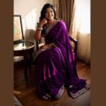 Aparna Balamurali Instagram - Shravvss @shravyavarma ! You are a saviour. Always you have been. Thank you for making my big day special. Lots of love! Thank you @kavithaguttaofficial for being a part of this day. I still can’t get over this beautiful saree 💜 @pradejewels thank you for always being there✨ Styled by: @shravyavarma Outfit: @kavithaguttaofficial Accessories: @pradejewels MUAH: @mahima.mua #styledbyshravyavarma #68thnationalfilmawards Delhi, India