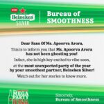 Apoorva Arora Instagram - I’m prepping for the Smoothest Mega Party with Heineken Silver, and I'm excited to meet you. Haven’t yet registered? Click the link in the bio now!! #UnexpectedDisappearance #UnexpectedlySmooth #SmoothestMegaParty