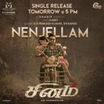 Arun Vijay Instagram – Gear up for a mesmerizing track!!❤️

#Nenjellam single from #Sinam to be out tomorrow @ 5 PM 

#SinamfromSept16 

@gvprakash @sivaangi.krish @shabirmusic

@movieslidespvtltd @gnrkumaravelan #Vijaykumar @pallakl @kaaliactor @gopzcam @madhankarky @silva_stunt @sathishoffl @muzik247in
@donechannel1 @ctcmediaboy