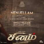 Arun Vijay Instagram - Breezy #Nenjellam single sung by @gvprakash & @sivaangi.krish from #Sinam is releasing on Aug 26 @ 5 PM... #SinamfromSept16th @movieslidespvtltd @gnrkumaravelan #Vijaykumar @pallakl @kaaliactor @gopzcam @shabirmusic @madhankarky @silva_stunt @sathishoffl @donechannel1 @muzik247in @ctcmediaboy