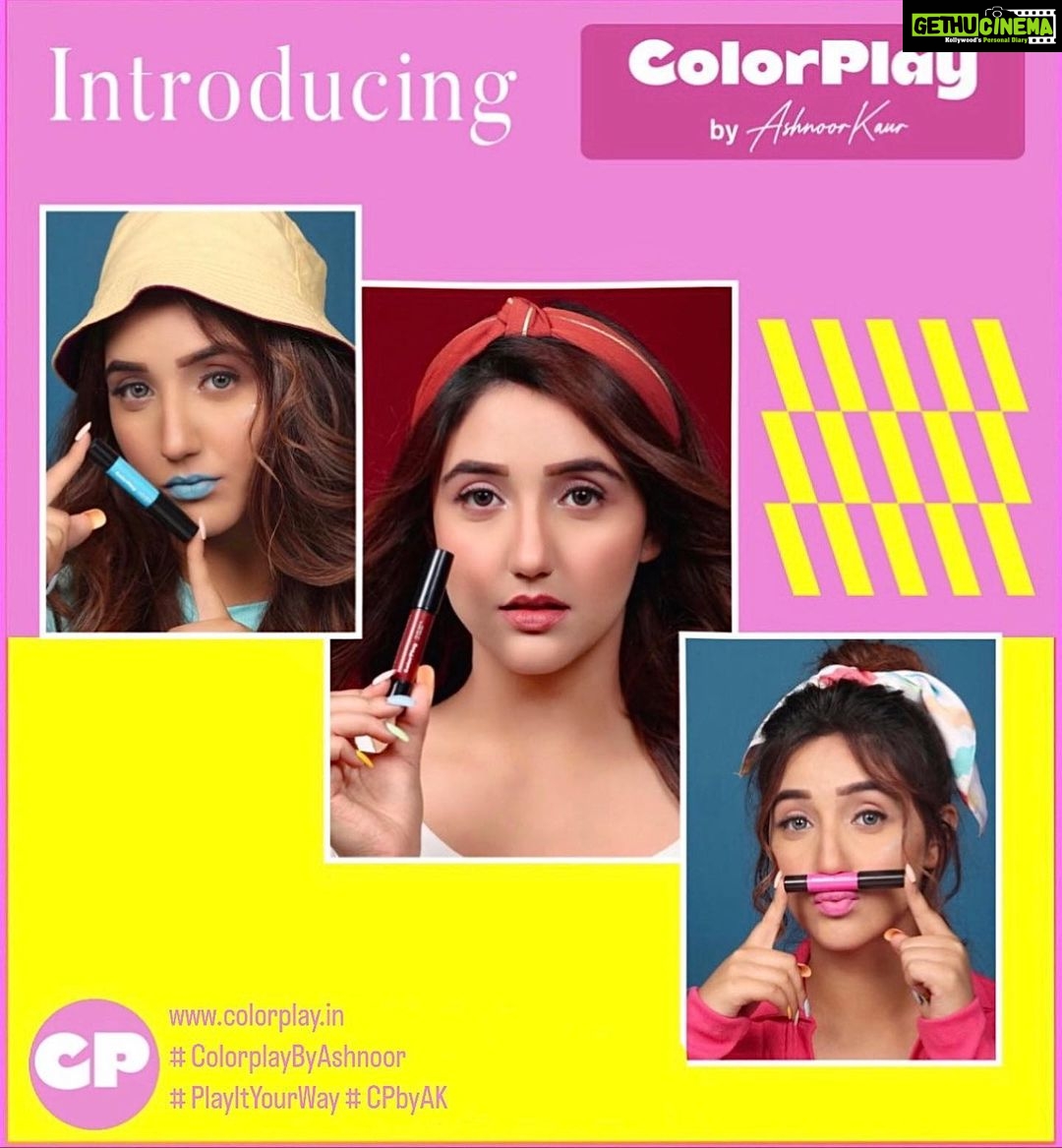 Ashnoor Kaur Instagram - Introducing ✨COLORPLAY✨ A brand from one genz, to another… As well as all the other people who aren’t afraid to be unabashedly themselves and define their own standards of beauty🌟 It’s time to get creative pals, and #PlayItYourWay with @colorplay_in 👄 Oh oh, also don’t forget to tag us and use #ColorplayByAshnoor #PlayItYourWay #CPbyAK while creating content with our lipsticks because we’ll be checking them out👀💗 . . . . . 🤝 @celeb_connect 🫶🏻 📸 @portraitsbyvedant 💄 @theblenderss 💁🏻♀️ @yogita_hairstylist 📍 @iona_multifunctionalstudio