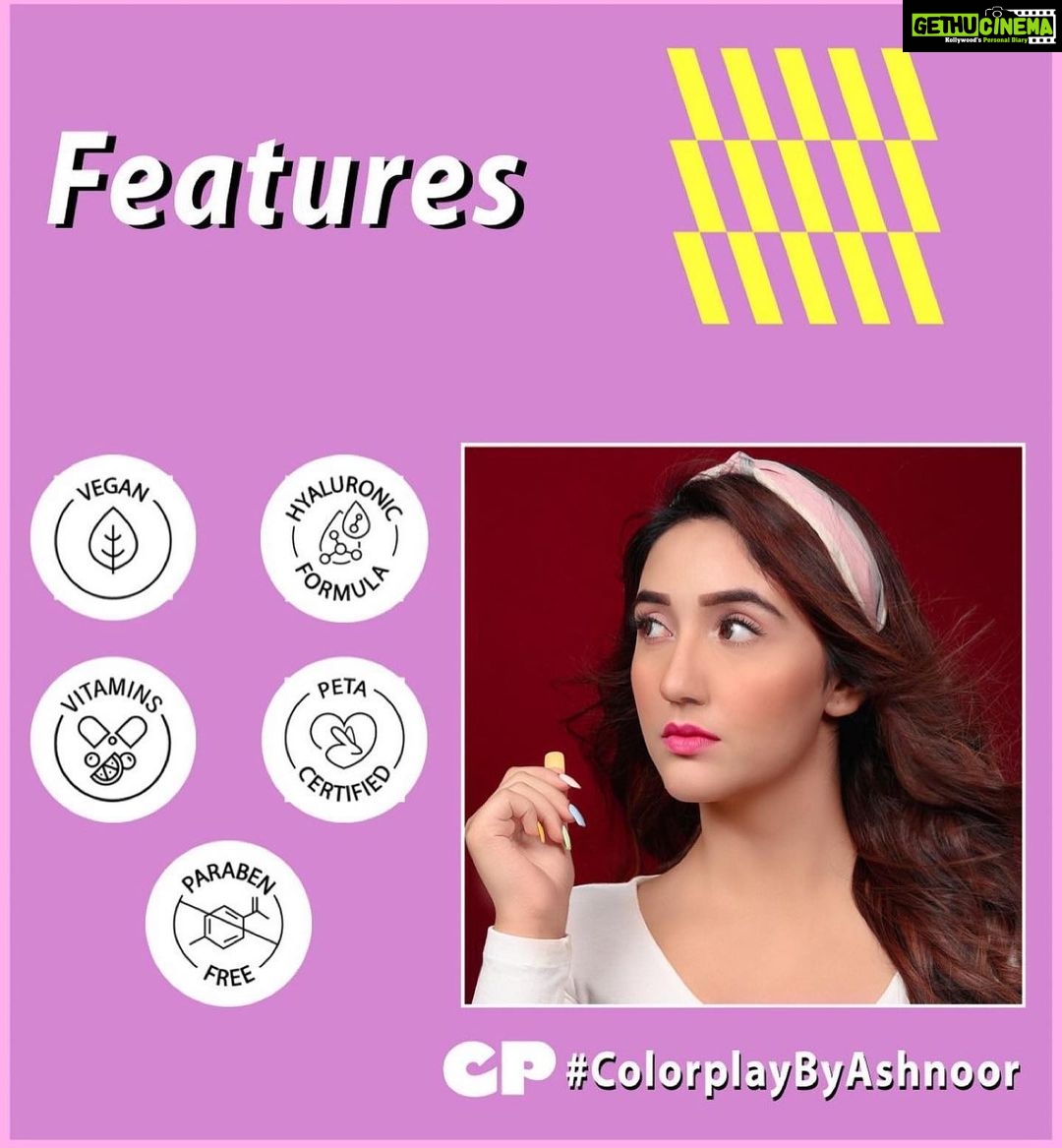 Ashnoor Kaur Instagram - Introducing ✨COLORPLAY✨ A brand from one genz, to another… As well as all the other people who aren’t afraid to be unabashedly themselves and define their own standards of beauty🌟 It’s time to get creative pals, and #PlayItYourWay with @colorplay_in 👄 Oh oh, also don’t forget to tag us and use #ColorplayByAshnoor #PlayItYourWay #CPbyAK while creating content with our lipsticks because we’ll be checking them out👀💗 . . . . . 🤝 @celeb_connect 🫶🏻 📸 @portraitsbyvedant 💄 @theblenderss 💁🏻♀️ @yogita_hairstylist 📍 @iona_multifunctionalstudio