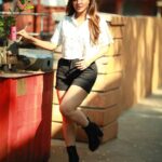 Ashu Reddy Instagram - Back to school today!! 👀😜♥️ #ashureddy #photooftheday #photoeveryday @naveen_photography_official 🎥☀️