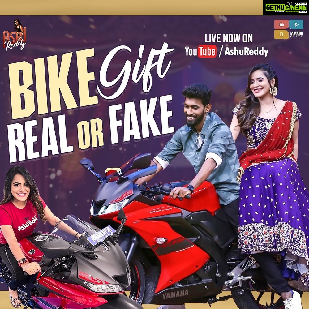 Ashu Reddy Instagram - Emotional MOMENT...!! ♥️ So many people criticising us for this, and all this video shows if its Real or Fake..!! Please do watch before you judge. Link in bio!! #ashureddy #bikegift