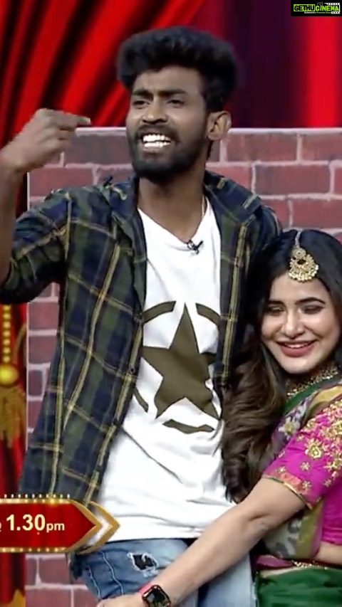 Ashu Reddy Instagram - Don't miss this Sunday @starmaa @hari_express @errollasantosh @poojarao_ananth @gyaneshwar_putta @jabardasth_ajay