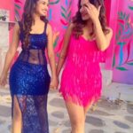 Ashu Reddy Instagram - Bestie for life ❤️❤️ @ashu_uuu Costume @firoz_design_studio Jewellery @pretty.jewelbox