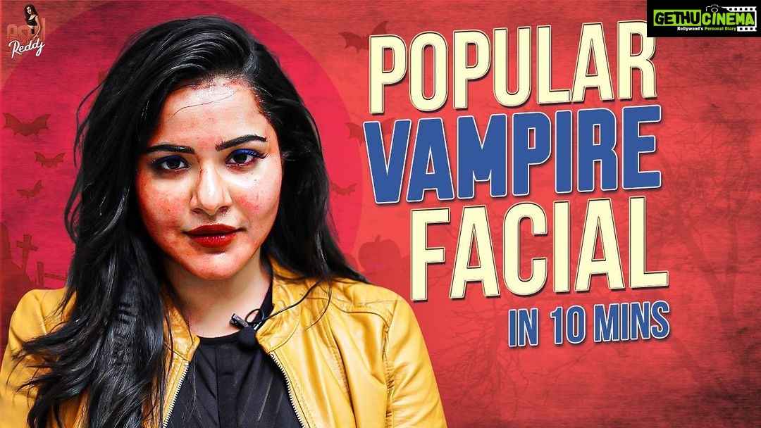 Ashu Reddy Instagram - LINK IN BIO Guyssss!!! Happy Halloweeen!!! 🎃👻 Watch my YouTube channel now for the exclusive VAMPIRE FACIAL video !! ❤️ #ashureddy #celebritysecrets ❤️