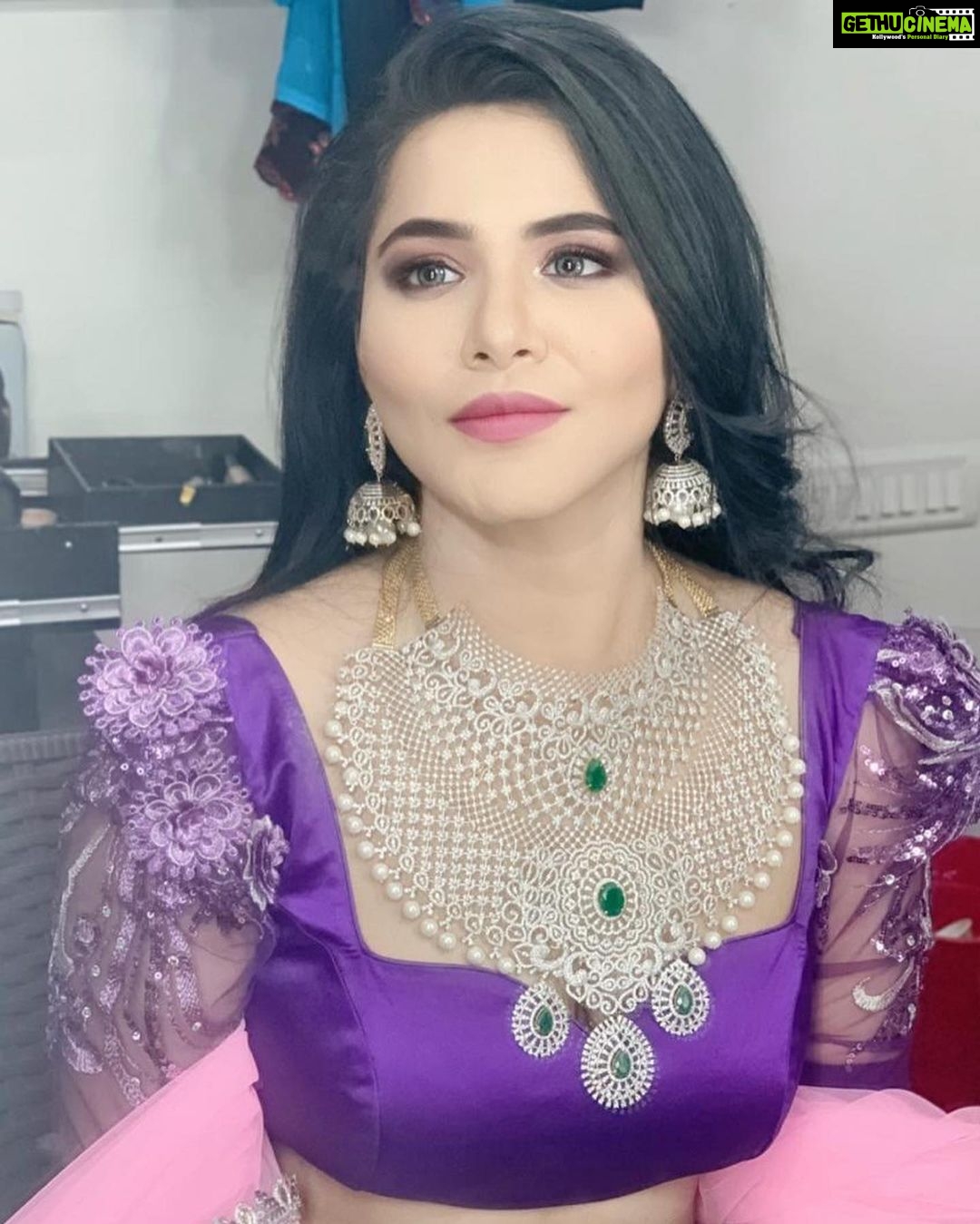 Ashu Reddy Instagram - For @starmaa event, MUA - @emraanartistry ❤️ Outfit by my favorite @she_shore_ @rakesh_earne 🌹
