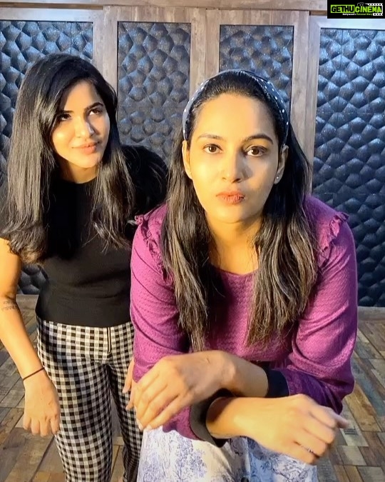 Ashu Reddy Instagram - BTS when lockdown extended 🤘🏻🥳🎖 with @itshimaja ❤️ #stayhome #ashureddy #himaja