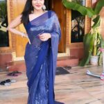 Ashu Reddy Instagram - Happy Sankranthi 2020💙 #thankfulasalways Bought this beautiful saree at @she_shore_ 👗