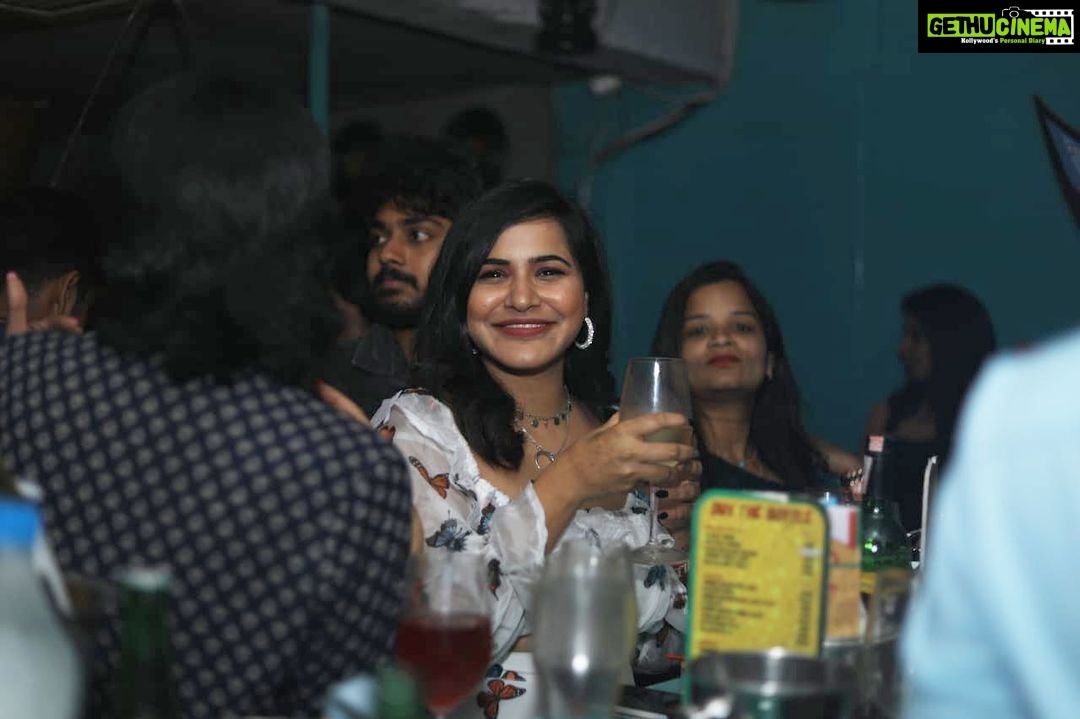 Ashu Reddy Instagram - When you're caught sipping 😲😛🍰🍷