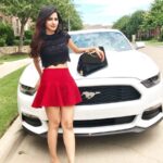 Ashu Reddy Instagram - Let all Good be with us!❤️ #Mustang #girlpower🌼✌💕