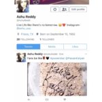 Ashu Reddy Instagram - Finally on Twitter, add me there!! Profile name -- Ashureddi 🖤 #nomorefakepagesplease #support #loveall ❤️