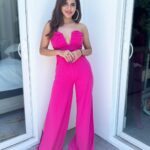 Ashu Reddy Instagram - Bad and boujee, yet a mood swinger!! 🥳🎊 #ashureddy #sunnydays☀️ #pinkjumpsuit #vibes #tannedskin Wynwood Walls & Art District, Miami