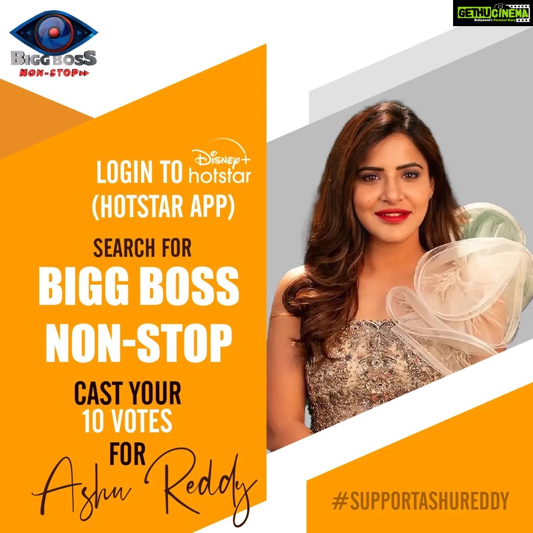 Ashu Reddy Instagram - This time Ashu reddy is in nomination need all your love & support for her to continue her journey in bigg boss house... It's time to save our #Ashureddy All you have to do is : 1. login to Disney+Hotstar App 2. Search for Bigg Boss Non Stop 3. Cast your 10 Votes to Ashu Reddy One can cast their 10 Votes per day. Your votes matter alot 👍 Keep supporting Love you all❤️ - Team Ashu Reddy #BiggBossNonStop #biggbosstelugu #biggboss #disneyhotstar #Pichhekistha #bigbossott #foryou #supportashureddy #biggbossashureddy #gamer #warrior #love #support #voteforashureddy