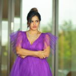 Ashu Reddy Instagram - Ecstatically peaceful 💗🤗 #ashureddy #photooftheday @hairstylistravi @jahnavivarmalabel @naveen_photography_official 👹