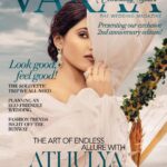 Athulya Ravi Instagram - Happy to be featured on exclusive 2nd anniversary edition | Covershoot for Varaa Bridal Wedding Magazine | @varaabyskmagazine Publisher & Editor: @itsmesangeethakailash Photographer: @shotbyluckymalhotra Wardrobe & Styling : @chaitanyarao_official Hair & Makeup: @salomirdiamond Jewellery: @avrswarnamahaljewellers Location : Kaldan Samudhra Palace | @kaldanhotels Art : @lsdeventplanning & @aarvon